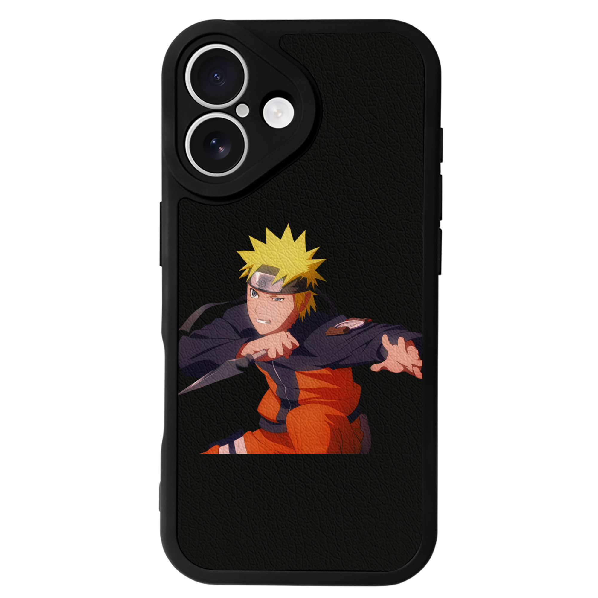 （画像用） NARUTO -ナルト- うずまき ナルト Uzumaki Naruto 【iPhone 16シリーズ対応】シリコンスマホケース（レザー調） 材質：シリコン